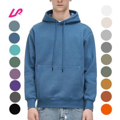 China Logo Fleece Fabric Cotton Men Hoodie Pullover Cozy Sweatshirt Streetwear Plain Blank Men Customized Pullover for sale