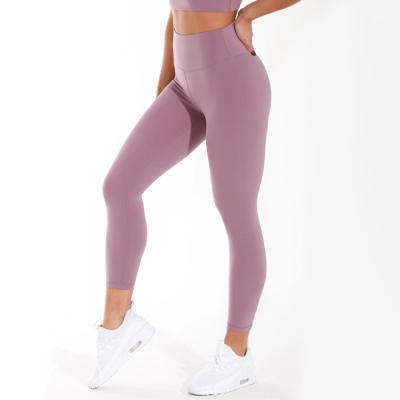 China High Waisted Design Fitness Leggings Seamless Breathable Class No See Through Fabric Simple Yoga Pants Leggings For Women for sale