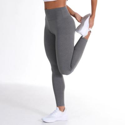 China High Waisted Design Fitness Leggings Seamless Breathable Class No See Through Fabric Simple Yoga Pants Leggings For Women for sale