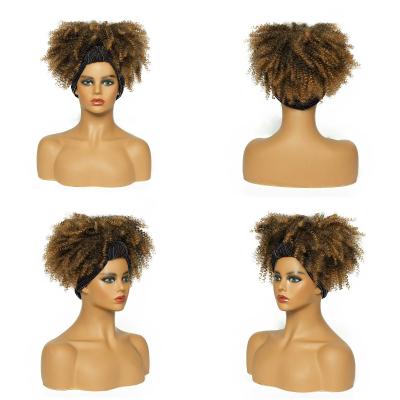 China Loose Spring Curl Short Hair Wigs Brown Wig Wigs for sale