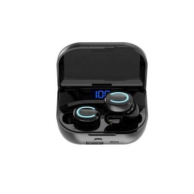 China Power Display 2000mAh Mini Earbuds Charging Box Led Lightweight Wireless Earbuds In-Ear Battery Portable Earbuds Headphones for sale