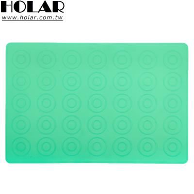 China [Holar] Viable Taiwan Made Food Grade Non-Stick Silicone Macaron Baking Mat with 35 Capacity for sale