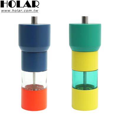 China [Holar] Viable Taiwan Made New Salt Colored Wooden Manual Pepper Grinder Set for sale