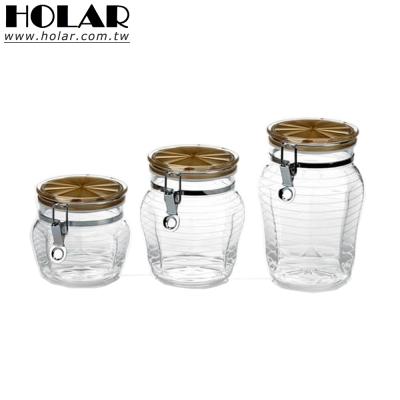 China [Holar] Viable Taiwan made Champagne Color Acrylic Airtight Canister for sale