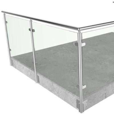 China Modern Hot Selling Balustrade Design Stainless Steel Tempered Glass Balcony Balustrade for sale