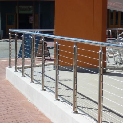 China Modern Stainless Steel Fence Price Per Meter Cable Fitting Balcony Railing for sale