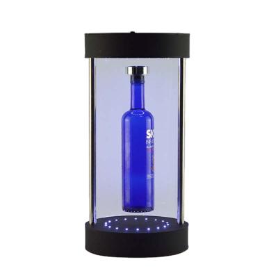 China Levitating Display Racks Suspended Advertising For Bottles Led Lighting Display Stand Ready In Ship Beer Display Boxes for sale