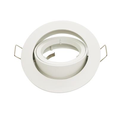 China Modern luxury spotlight downlight led ring mr16 aluminum embedded trimless recessed housing for sale