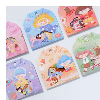 China Sticker Nekoni Kawaii Small Breath BTS Decorative Stickers Pack Kawaii Aesthetic Cute Girly Journal Paper Stickers Stationary Stickers Flaking for sale