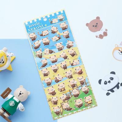 China 3D Foam Cartoon Sticker Kawaii Decal Stickers Cute Animal Decorative Aesthetic Decor Puffy Stickers Nekoni Stickers for sale