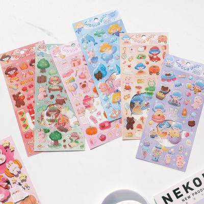 China Decorative Sticker Nekoni Shimmer Bling Crystal Glitter Stickers Cute Waterproof Shimmering Stickers Kawaii Aesthetic Handmade Stickers Cover for sale