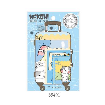 China Nekoni Laptop Sticker Luggage Sticker Stamp Decorative Custom Decorative Sticker Decals Adhesive Decals for Aesthetic Original Stickers for sale