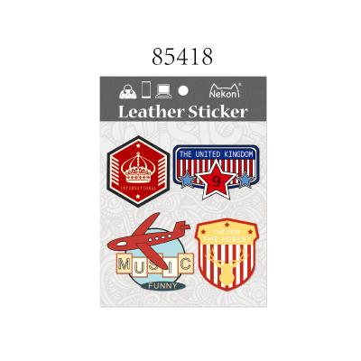 China Decorative Sticker Nekoni Leather Puffy Stickers 3D Luggage Stickers Custom Decorative Decals Adhesive Decals For Kids for sale