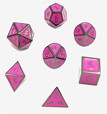 China Polyhedral Board Games Zinc Alloy Enamel Dies Set For Role Playing Game Dungeons And Dragons for sale