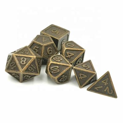 China Wholesale 16mm Dungeons and Dragons Metal Game Polyhedral Dies from DND Professional Games Manufacturer for sale