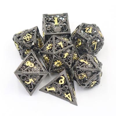 China Game Die Cut Dragon Luxury Handmade Metal Hollow Dnd Dungeons and Dies High Quality Set for sale