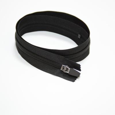 China YG Slider NO.5 Black Nylon Zipper Narrow End With Metal YG Slider For Garment And Jeans for sale