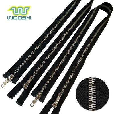 China Viable Metal No.5 Nickel Metal Zipper Factory Wholesale Polish Zipper For Handbag Leather Women Bag for sale