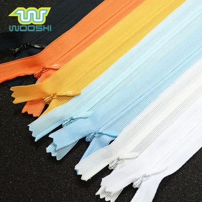 China Invisible Zipper Reversible Invisible Zipper For Invisible Nylon 3# End-End Dress NO.3 Customized Color Eco-friendly for sale