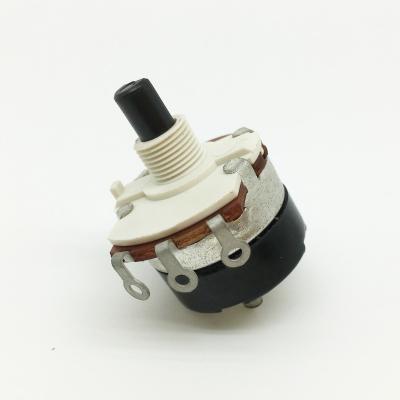 China Good Quality 24mm Carbon Amplifier 5k Potentiometer Rotary Potentiometer Audio Video Power R2415S Max Quantity Light Technology OEM for sale