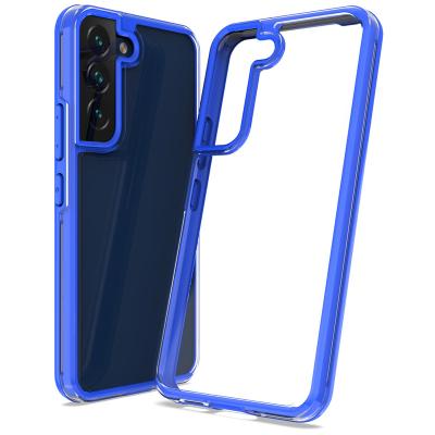 China Shockproof Transparent 2 in 1 TPU PC Color Frame Cell Phone Case For Moto G 5G 2022 G22 G52 Protector Back Cover for sale