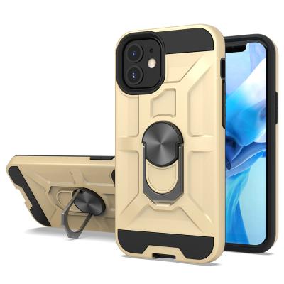 China Car Magnetic Kickstand Anti-drop Anti-drop Compatible Brand Mobile Phone Case For iPhone XS XR 11 12 Pro 13 Max for sale