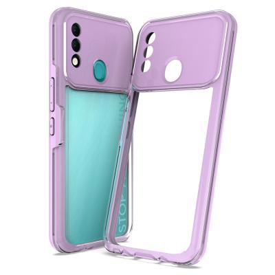 China Factory Price Shockproof 2 in 1 Transparent TPU Frame PC Phone Cover Case For Samsung Core S22 A03 plus S21 Fe A22 A13 for sale