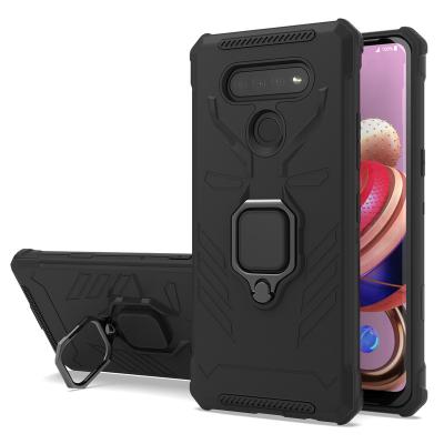 China Full Cover TPU Mobile Phone Accessories Case Shockproof Shell With Magnet Car Bracket For LG K31 30 2020 ARISTO 5 for sale