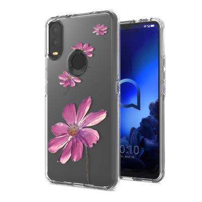 China Shockproof TPU PC 2 in 1 Dual Layer Protective Clear Phone Cases Covers Shell for Alcatel 3V 2019 5032W for sale