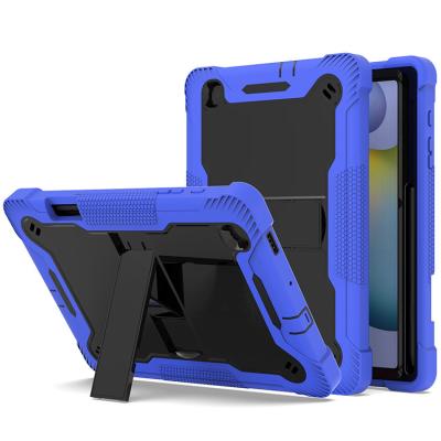 China Wholesale price PC+tpu shockproof silicone 3 in 1 kickstand tablet case cover for Samsung Tab S6 Lite P610 T295 T505 for sale