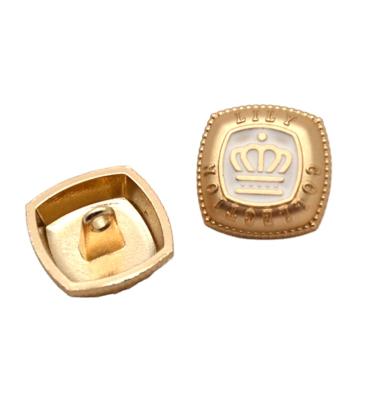 China Workable Elegance Crown Logo Factory Sale Shank Button Shangming High Quality For Women Coat for sale