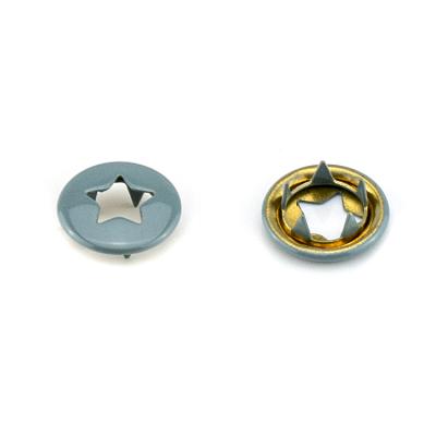 China Eco - Friendly Customized Brass Prong Ring Snap Button For Coat for sale