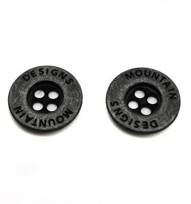 China Viable Fashion Brand 4 Hole Sew-on Button With Your Custom Logo Design Price Shangming Manufacture Factory for sale