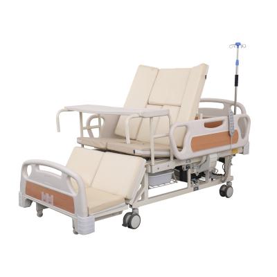 China Easy Operated Multifunctional Bed Five Function Clinic Nursing Home Hospital Nursing Hospital Beds for sale