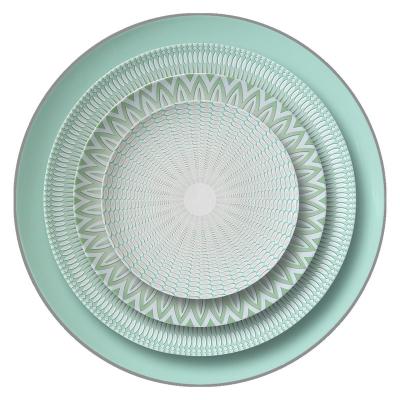 China Sustainable Wedding Home Use Decoration Bone China Plates Dinner Dishes for sale