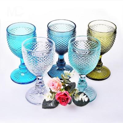 China Luxury Customized Color Pineapple Glass Set For Wedding for sale