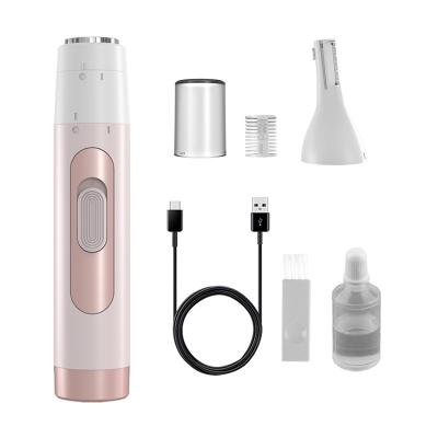 China Hotel Amazon Best Seller 2 in 1 Electric Eyebrow Trimmer Painless Face Hair Trimmer for Women for sale