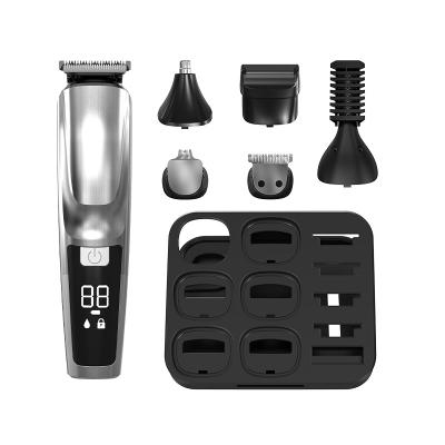 China RV Unibono Professional Wireless Beard Ear Nose Eyebrow Body Hair Trimmer Multi 5 in 1 Razor Set Almost Bald Trimmers for sale