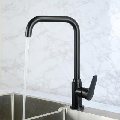 China Modern Modern Deck Mounted 304 Stainless Steel Pull Down Matte Black Kitchen Sink Faucet for sale