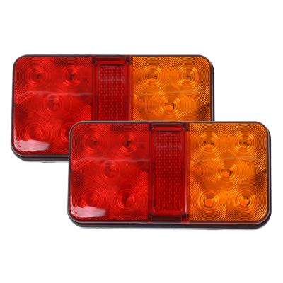 China Car Lighting LED24V12V Truck Side Lights, Truck Tail Lights Universal, Red and Yellow Warning Signal Safety Lights for sale