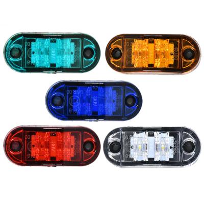 China Automotive Accessories LED12V24V Oval Truck Side Lights, Truck Tail Lights, Security Signal Warning Lights Universal for sale