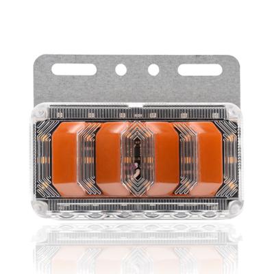 China Universal 24VLED Truck Side Running Water Light Semi Trailer Waist Light Flashing Security Warning Light Strobe for sale