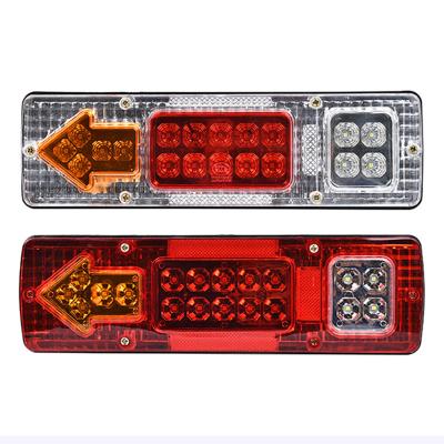 China Automotive Lighting LED24V12V Truck Side Lights, Universal Truck Tail Lights, Red and White Safety Warning Signal Lights for sale