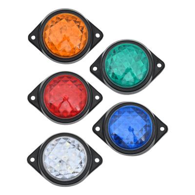 China Lighting LED24V Automotive Truck Side Lights, Truck Tail Lights, Security Signal Warning Lights Crystal Colorful Universal for sale