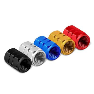 China Simple color without pattern automobile accessories tire standard valve sealing cap retrofit motorcycle valve cover automobile valve dust cap nut for sale