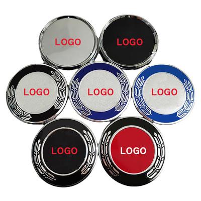 China Plastic Custom Wheel Cap Wheel Center Logo Wheel Cap Decal Car Decal Over 400 Models Mercedes Benz Logo 56mm 60mm 75mm 65mm for sale