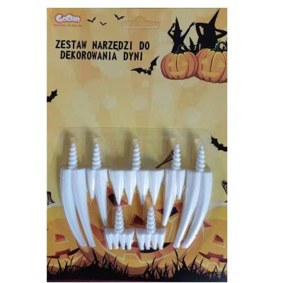 China 2020 New Halloween PP Pumpkin Carving Tool Kit Tooth For Pumpkin for sale