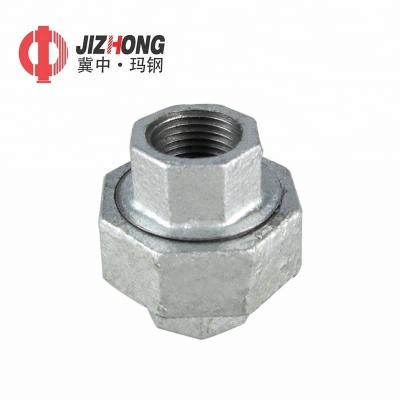 China Standard Fit Water Transfer Unions Malleable Iron Flat Tube Seat Union for sale