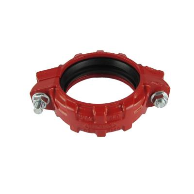 China Fire Fighting Pipe Fittings Grooved Rigid Coupling Or Joints For Fire Sprinkler Installation for sale