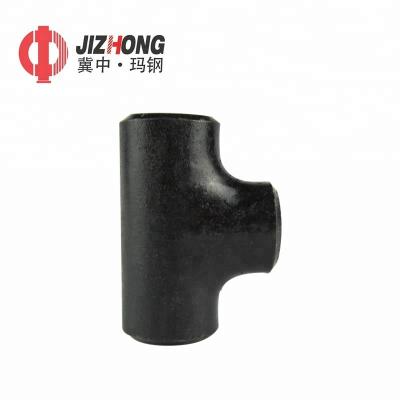 China Chemical Seamless Butt Welded Carbon Steel Pipe Fitting Tee for sale